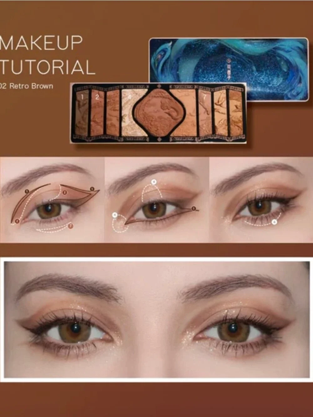 FLORASIS Floral Phoenix Makeup Palette 02 Retro Brown